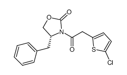 (R)-4-benzyl-3-(2-(5-chlorothiophen-2-yl)acetyl)oxazolidin-2-one Structure