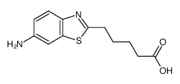 5-(6-amino-benzothiazol-2-yl)-valeric acid结构式