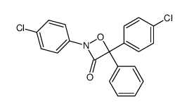 2,4-bis-(4-chloro-phenyl)-4-phenyl-[1,2]oxazetidin-3-one结构式