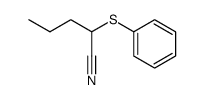 2-Phenylsulfanyl-pentanenitrile Structure