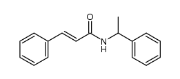 (+/-)-3-phenyl-N-(1-phenylethyl)prop-2-enamide结构式