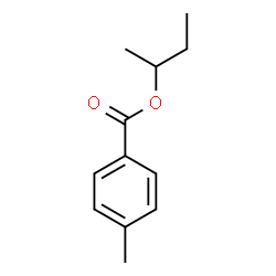 Benzoic acid, 4-Methyl-, 1-Methylpropyl ester Structure