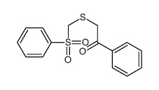 2-(benzenesulfonylmethylsulfanyl)-1-phenylethanone Structure