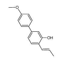 (E/Z)-5-(4-methoxyphenyl)-2-(prop-1-enyl)phenol Structure