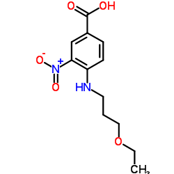 4-[(3-Ethoxypropyl)amino]-3-nitrobenzoic acid Structure