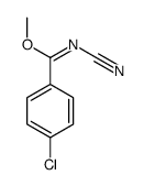 methyl 4-chloro-N-cyanobenzenecarboximidate Structure