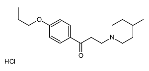 3-(4-methylpiperidin-1-yl)-1-(4-propoxyphenyl)propan-1-one,hydrochloride Structure