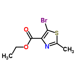 5-溴-2-甲基噻唑-4-羧酸乙酯结构式