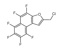 2-chloromethyl-4,5,6,7,8,9-hexafluoronaphtho[2,1-b]furan结构式