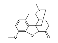 4,5α-epoxy-3-methoxy-17-methyl-morphinan-6-one结构式