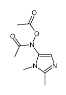 O,N-diacetyl-1,2-dimethyl-5-hydroxylaminoimidazole Structure
