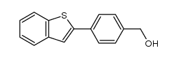 (4-(benzo[b]thiophen-2-yl)phenyl)methanol结构式