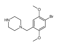 1-(4-Bromo-2,5-dimethoxybenzyl)piperazine structure