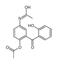 [4-acetamido-2-(2-hydroxybenzoyl)phenyl] acetate结构式