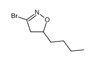 3-bromo-5-butyl-4,5-dihydro-isoxazole结构式