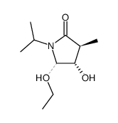 2-Pyrrolidinone,5-ethoxy-4-hydroxy-3-methyl-1-(1-methylethyl)-,[3S-(3alpha,4bta,5alpha)]-(9CI)结构式