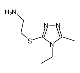 2-[(4-ethyl-5-methyl-4H-1,2,4-triazol-3-yl)thio]ethanamine(SALTDATA: 2HBr) Structure