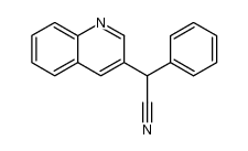 α-phenyl-3-quinolylacetonitrile结构式