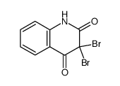 3,3-dibromoquinoline-2,4(1H,3H)-dione结构式
