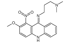 N-(2-methoxy-1-nitroacridin-9-yl)-N',N'-dimethylpropane-1,3-diamine结构式