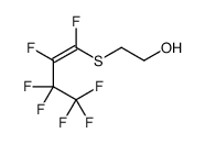 2-(1,2,3,3,4,4,4-heptafluorobut-1-enylsulfanyl)ethanol结构式