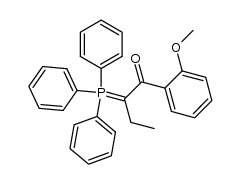 1-(2-methoxybenzoyl)propylidene(triphenyl)phosphorane结构式