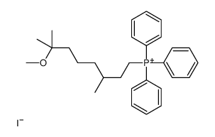 (7-methoxy-3,7-dimethyloctyl)-triphenylphosphanium,iodide Structure