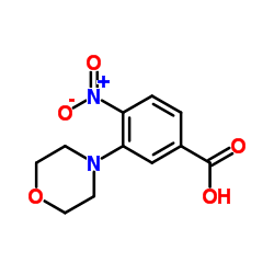 3-(4-Morpholinyl)-4-nitrobenzoic acid Structure