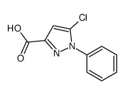 5-chloro-1-phenylpyrazole-3-carboxylic acid结构式