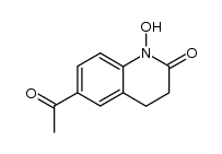 6-Acetyl-1-hydroxy-3,4-dihydroquinolin-2(1H)-one结构式
