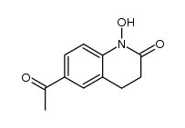 6-Acetyl-1-hydroxy-3,4-dihydroquinolin-2(1H)-one Structure