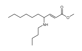 methyl (E)-4-butylaminodec-2-enoate结构式