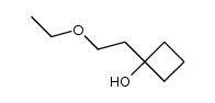 1-hydroxy-1-(2-ethoxyethyl)cyclobutane结构式