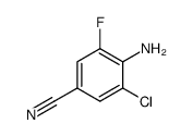 4-氨基-3-氯-5-氟苄腈结构式