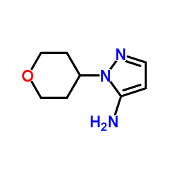 2-(Tetrahydro-pyran-4-yl)-2H-pyrazol-3-ylamine Structure