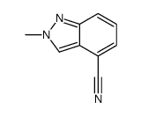2-methyl-2H-indazole-4-carbonitrile结构式