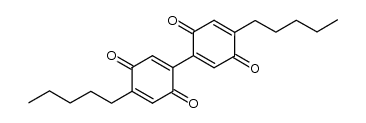 5,5'-dipentyl-2,2'-bis-p-benzoquinone结构式