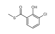 S-methyl 3-chloro-2-hydroxybenzothioate Structure