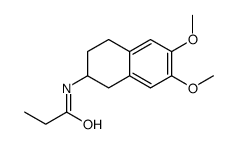 N-(6,7-dimethoxy-1,2,3,4-tetrahydronaphthalen-2-yl)propanamide结构式