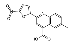 6-methyl-2-(5-nitrofuran-2-yl)quinoline-4-carboxylic acid Structure