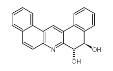 trans-5,6-dihydroxy-5,6-dihydrodibenz(a,j)acridine Structure