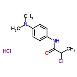 2-Chloro-N-[4-(dimethylamino)phenyl]propanamide hydrochloride (1:1) Structure