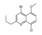 4-bromo-8-chloro-5-methoxy-2-propylquinoline结构式
