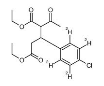 diethyl 2-acetyl-3-(4-chloro-2,3,5,6-tetradeuteriophenyl)pentanedioate结构式