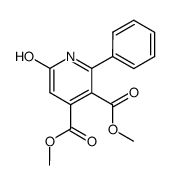 6-Hydroxy-2-phenyl-pyridine-3,4-dicarboxylic acid dimethyl ester Structure