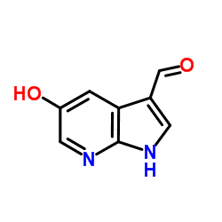 5-Hydroxy-1H-pyrrolo[2,3-b]pyridine-3-carbaldehyde Structure