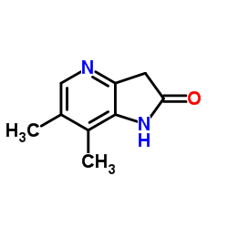 6,7-Dimethyl-1,3-dihydro-2H-pyrrolo[3,2-b]pyridin-2-one结构式