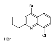 4-Bromo-8-chloro-2-propylquinoline hydrobromide Structure