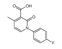 1-(4-fluorophenyl)-4-methyl-2-oxopyridine-3-carboxylic acid结构式