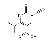 5-cyano-2-isopropyl-6-oxo-1,6-dihydropyridine-3-carboxylic acid Structure